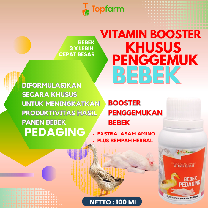 Vitamin Untuk Bebek Pedaging / Vitamin Bebek Pedaging / Vitamin Dod Bebek Pedaging / Vitamin Anak Bebek Pedaging / Vitamin Khusus Bebek