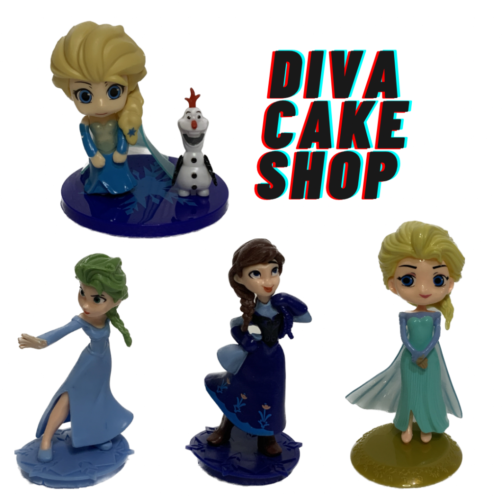 Frozen Elsa Hiasan Mainan Topper Kue
