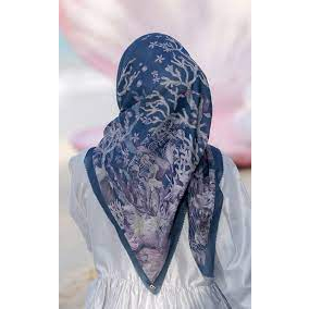 PL Buttonscarves Little Mermaid - Deep Ocean