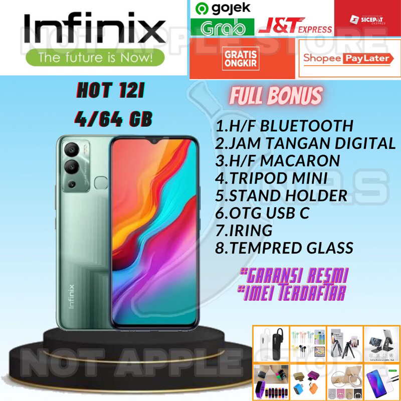 INFINIX HOT 12i RAM 4/64GB NEW BARU GARANSI RESMI