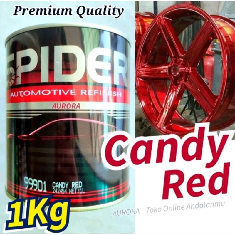 Cat Spider Candytone RED 99901 Candy Merah