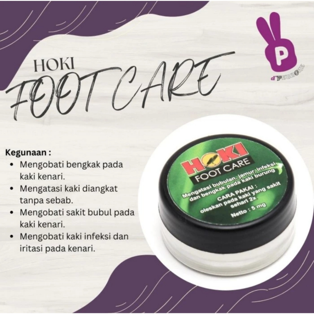 HOKI FOOT CARE SALEP ANTI JAMUR KAKI KENARI