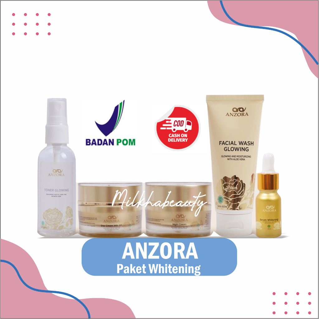 Skincare ANZORA Paket Glow dan Paket Acne Dark Spot Anzora Original