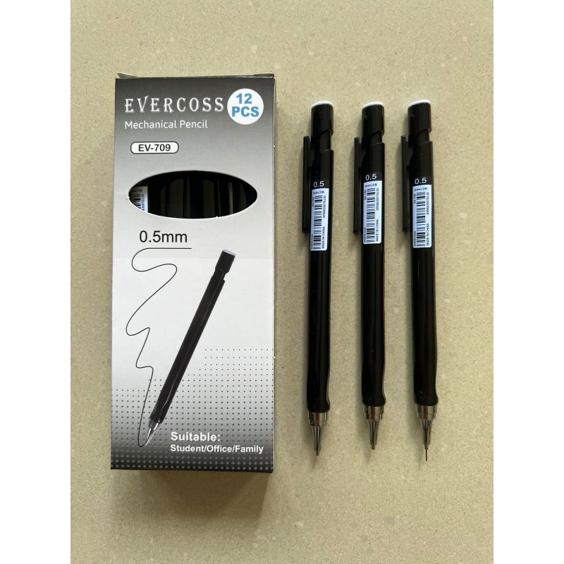 

(12PC) PENSIL MEKANIK 709 EVERCOSS/ ISI 0.5MM EV-709