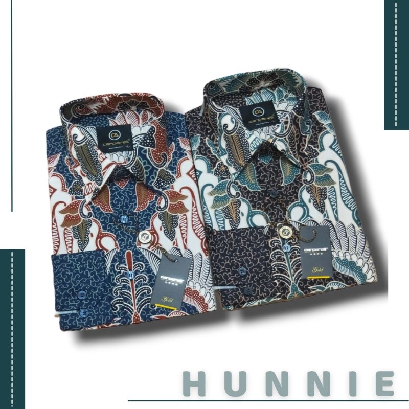 KEMEJA BATIK PRIA CARPARELLI LENGAN PANJANG HEM PRIA