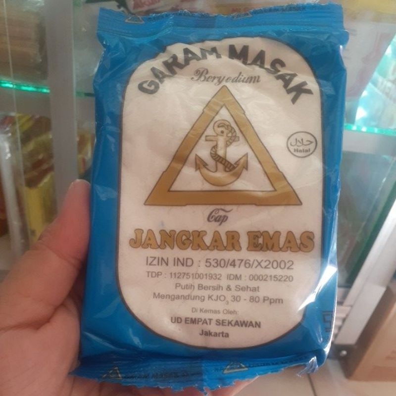 

Garam cap jangkar emas 100 gr-Garam Konsumsi Beryodium