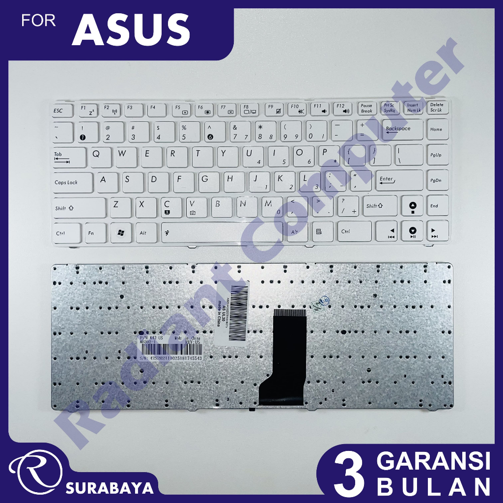 Keyboard Asus A44 A44h X44 X44A X44h X45 X45A X45U WHITE