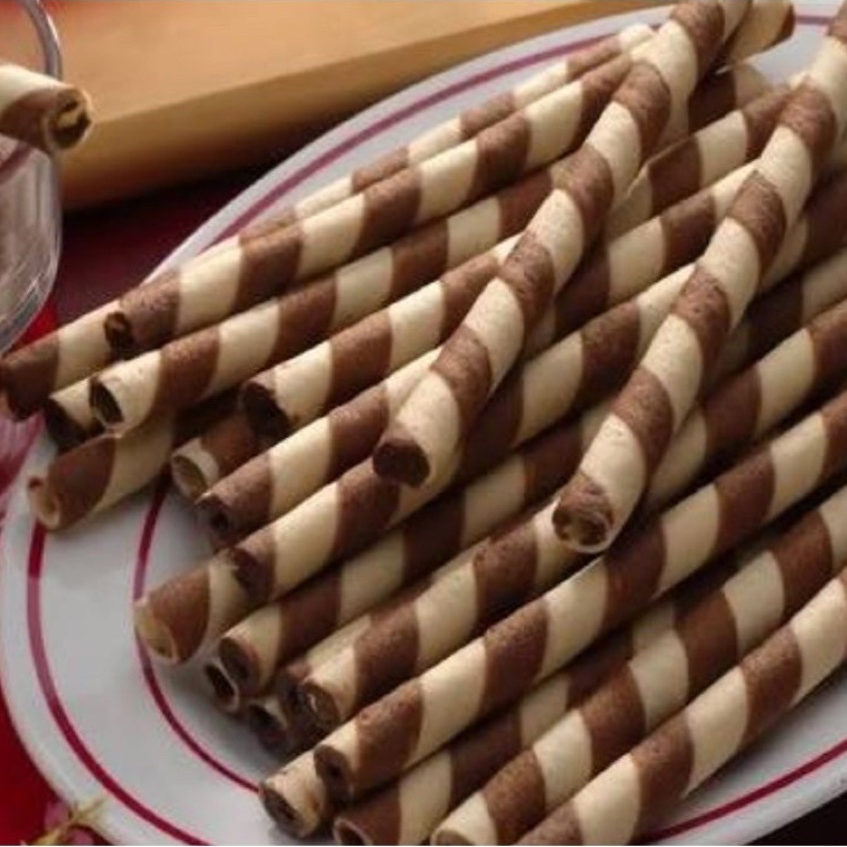 WAFER ROLL COKLAT 250gr / ROLL COKELAT PANJANG / WAFER ROLL KILOAN