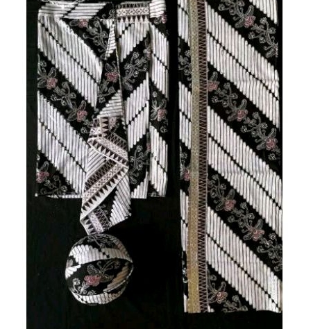 kain jark sapit urang+blangkon/kain sunda