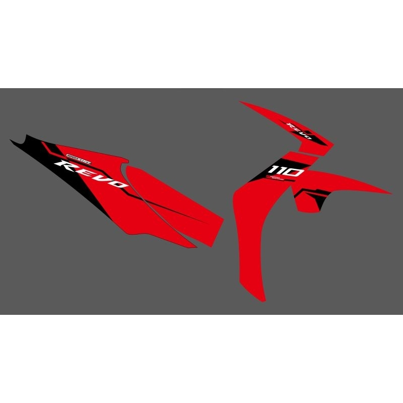 STRIPPING STICKER HONDA REVO FIT LAMA MOTIF ARSIR LIST TRANSPARAN TERBARU