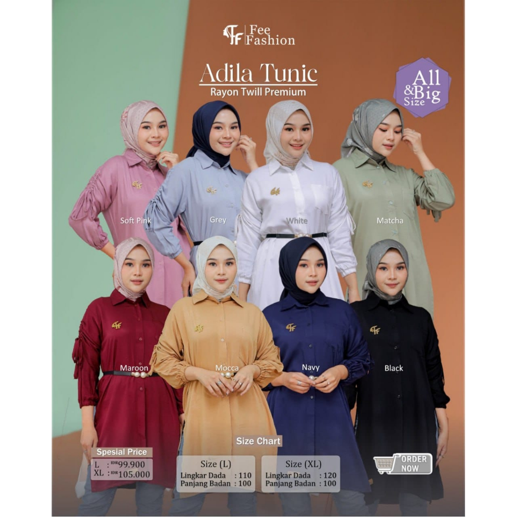 TUNIK ADILA FEE FASHION MURAH
