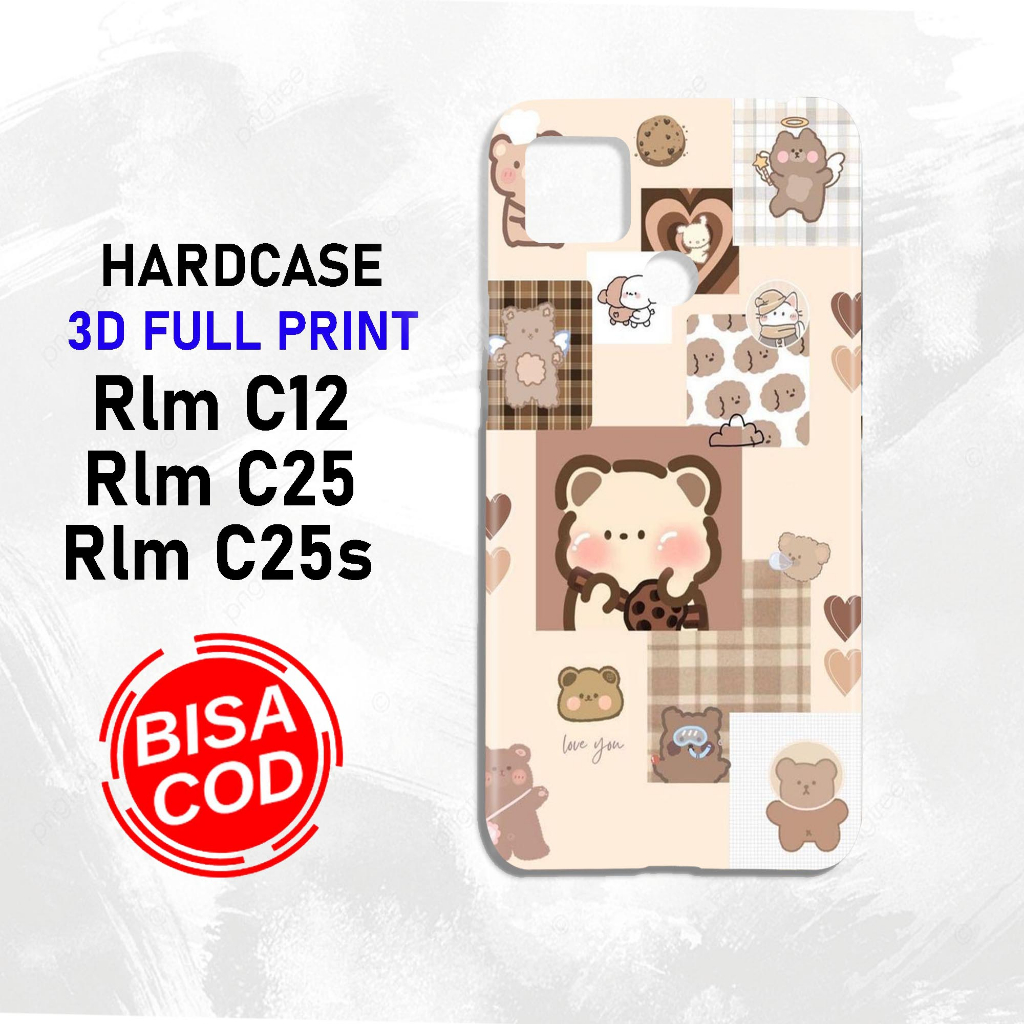 Casing Hp Realme C12 C25 C25S  terbaru - Hardcase 3D fullprint - Kesing Hp Realme  - Silikon Realme 