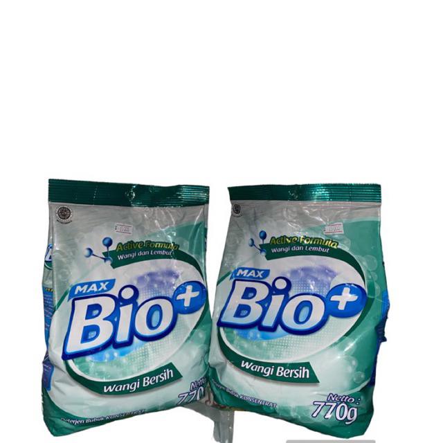 Max Bio+ Detergen Bubuk Wangi Bersih 770gr