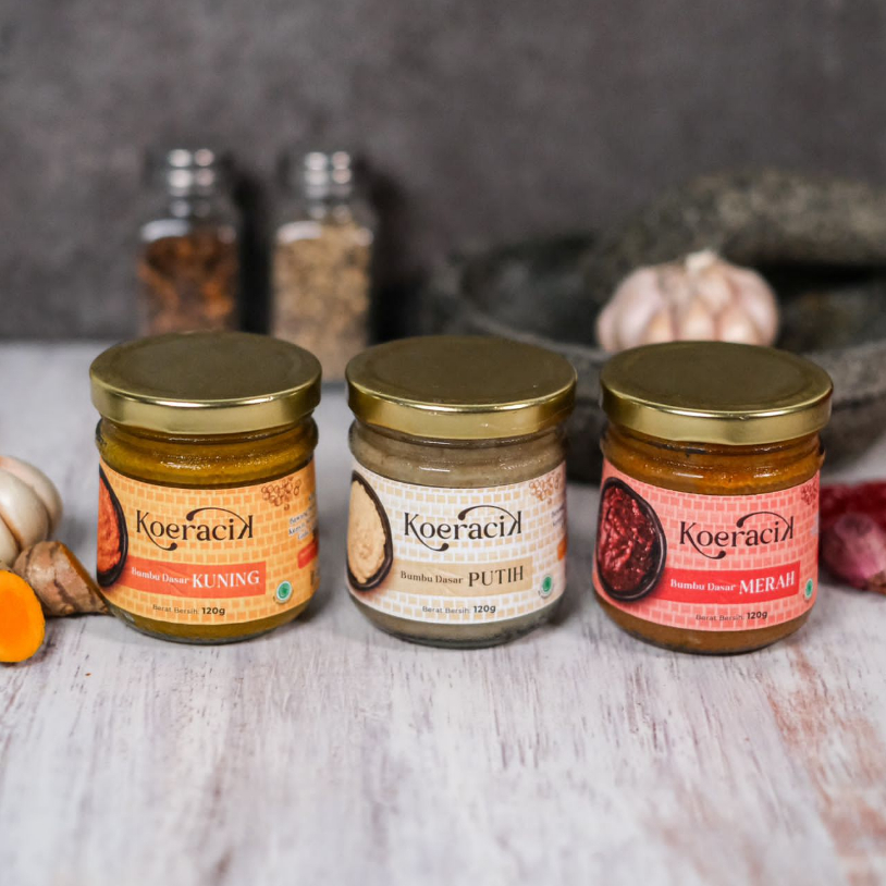 

Koeracik - Bumbu Dasar Masak Putih / Merah / Kuning Halal MUI