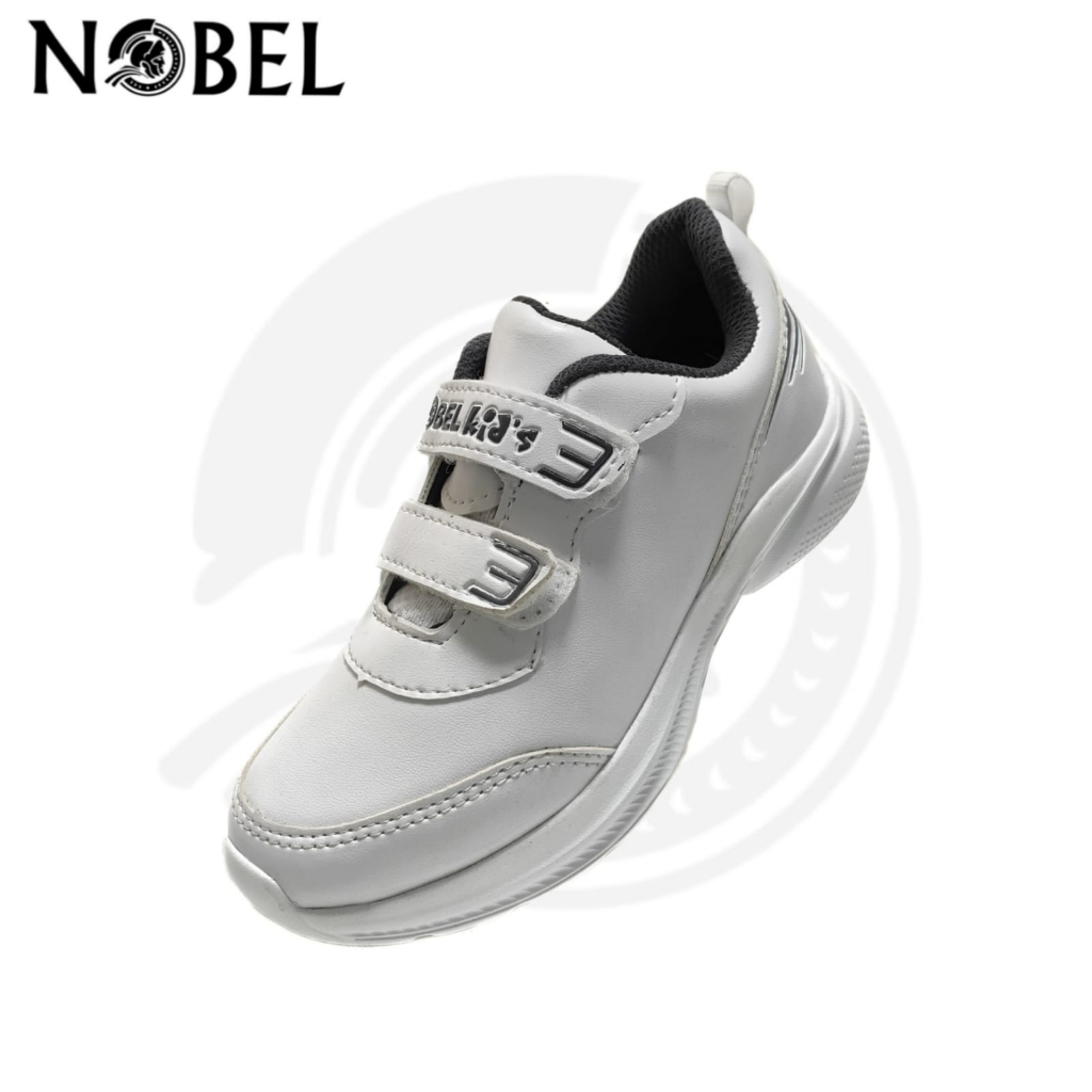 Nobel Junior Darren l Tg Sepatu Anak Sekolah HitamPutih | Sepatu Sekolah Anak Tanggung | Sepatu Anak