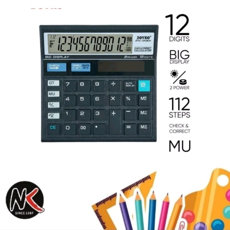 

Kalkulator/Calculator JOYKO DTC-1313CH (12 Digit)