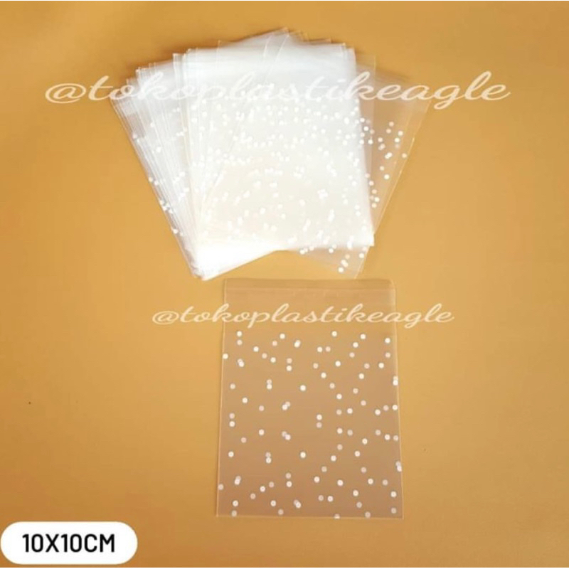 

[CHRISTMAS EDITION] plastik OPP + lem motif "white dot