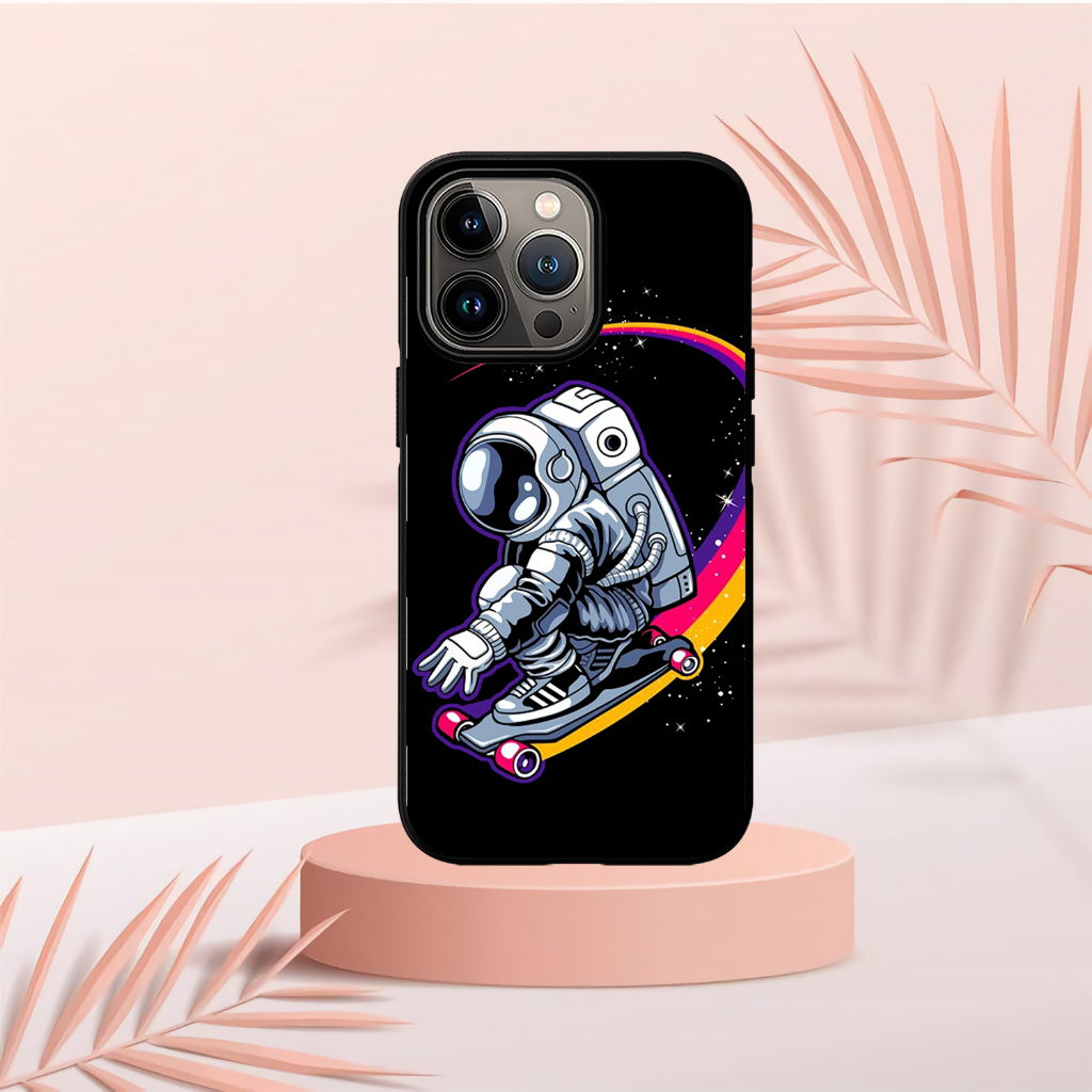 [IPH45] Custom Case Glossy ALL TYPE IPHONE 11 PRO MAX 12 PRO MAX 13 PRO MAX ASTRONOT NASA