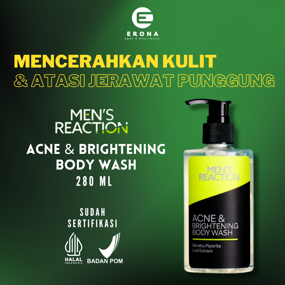 Mens Reaction Acne & Brightening Body Wash