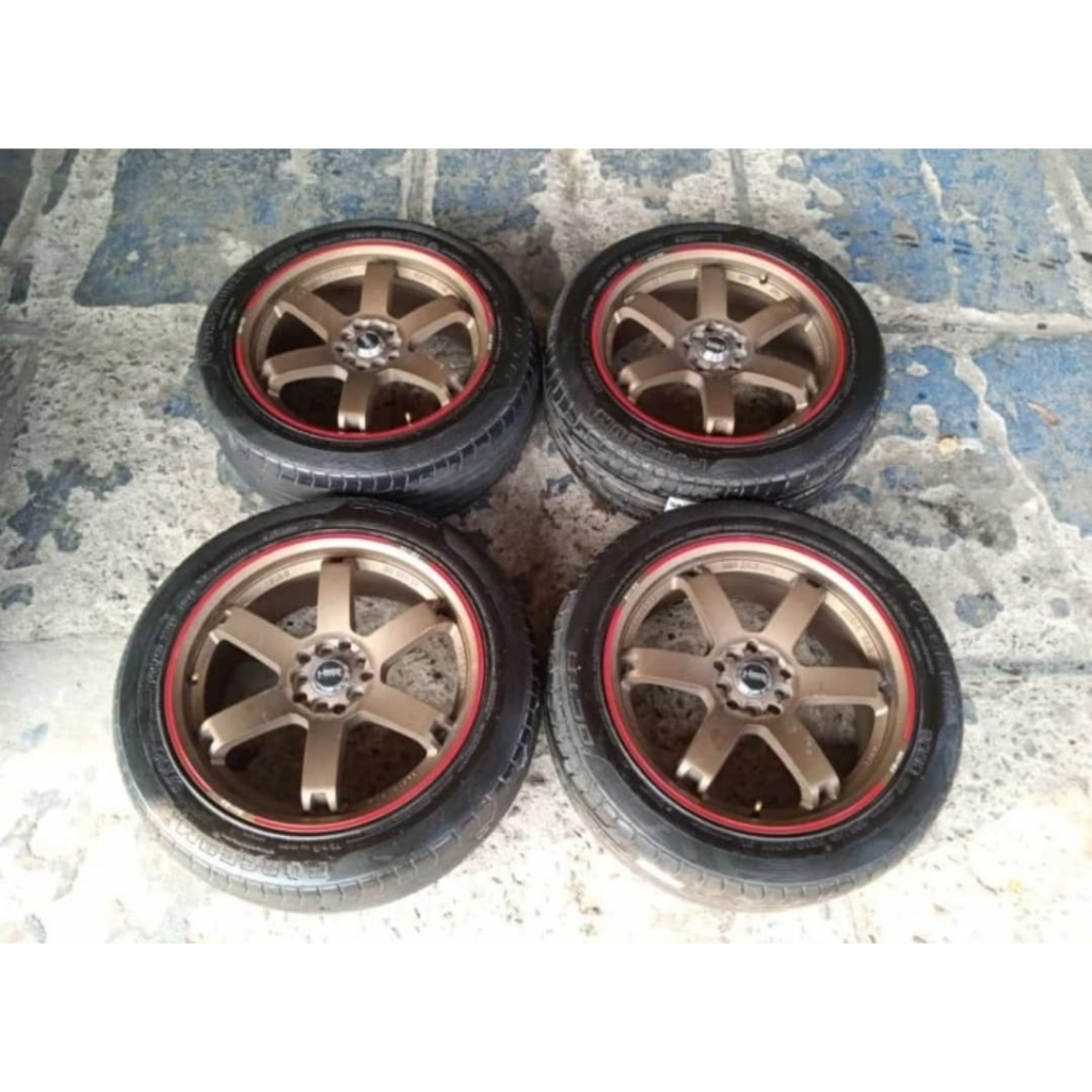 VELG BEKAS RAI-S3 HSR R18X8 BAUT 5 PCD 5X100/5X114 ET42 + BAN