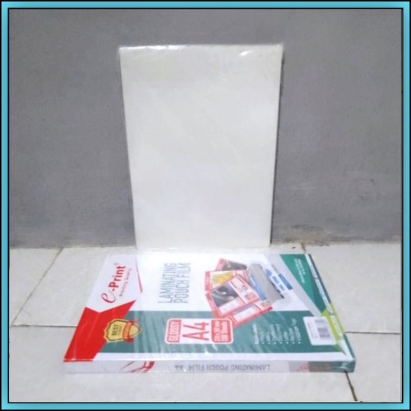 

Plastik Laminating A4 / F4 Eprint Per 25 Lembar