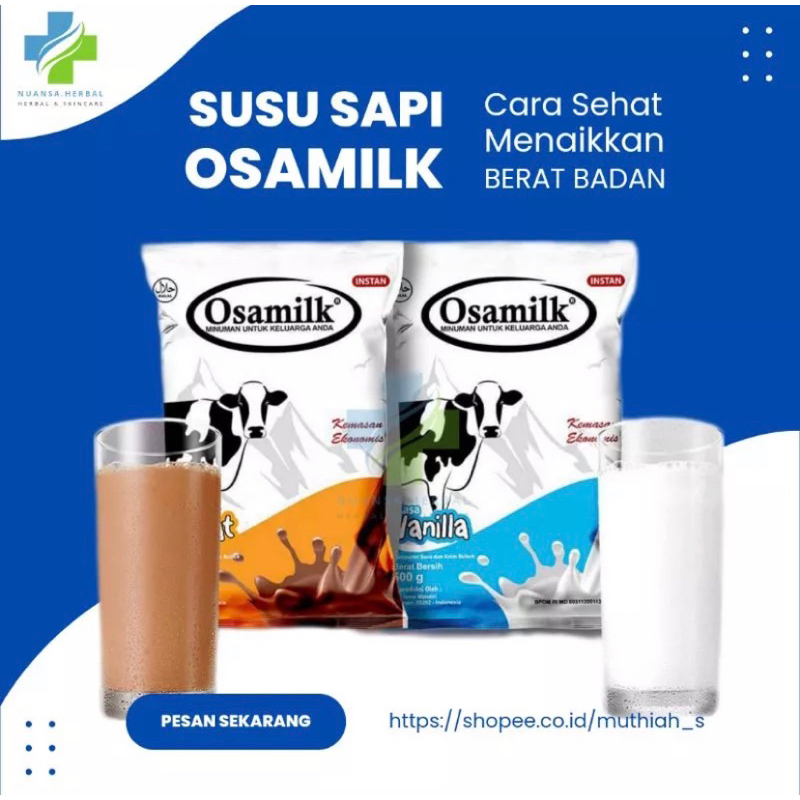 

SUSU OSAMILK ORIGINAL 100% Penggemuk Badan & Penambah Nafsu Makan 500 g