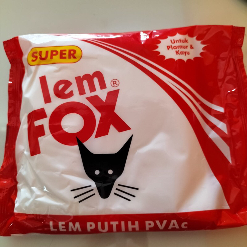 

Lem Fox Putih 350 gram PVAc ( kantong )