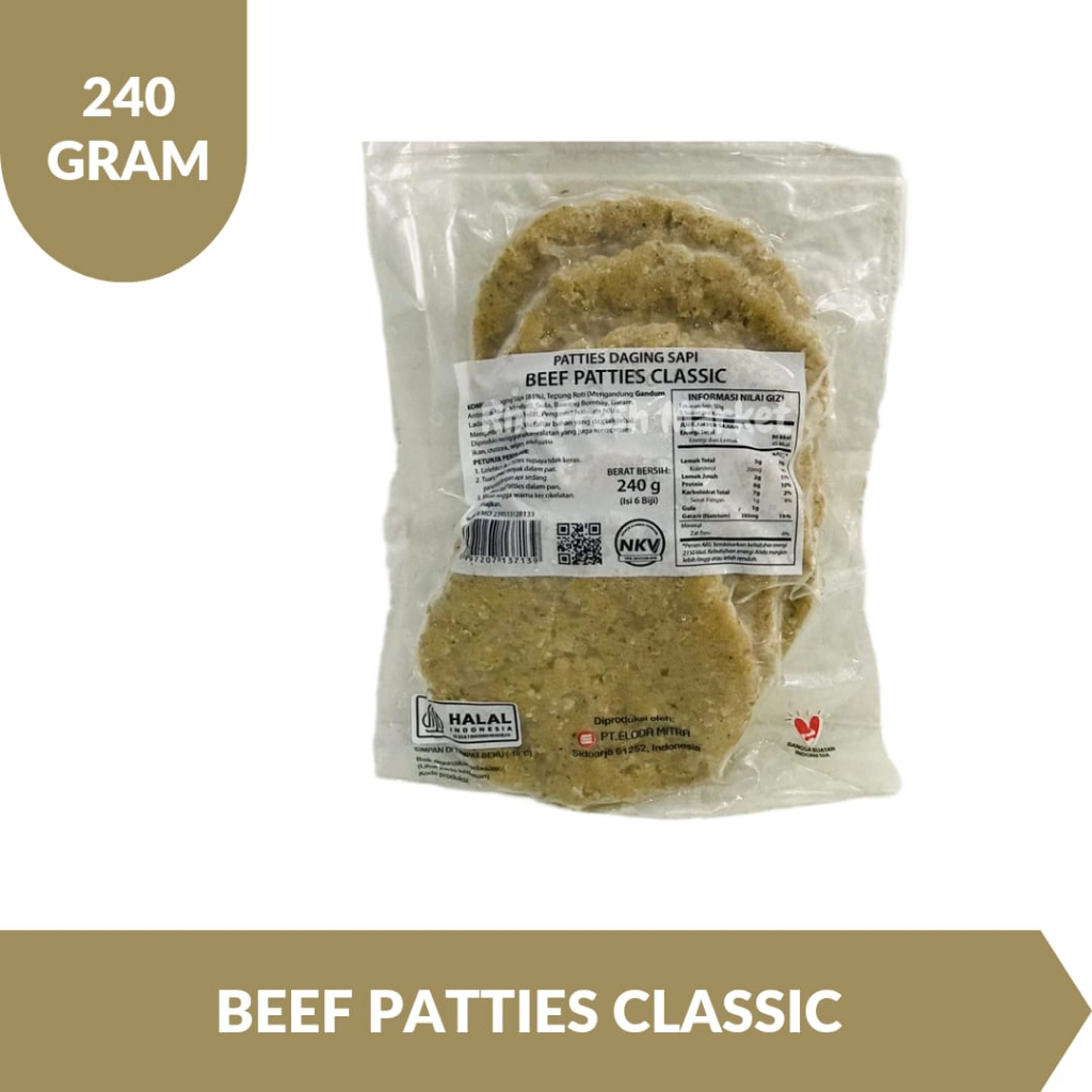

Beef Patties Classic 240 Gram