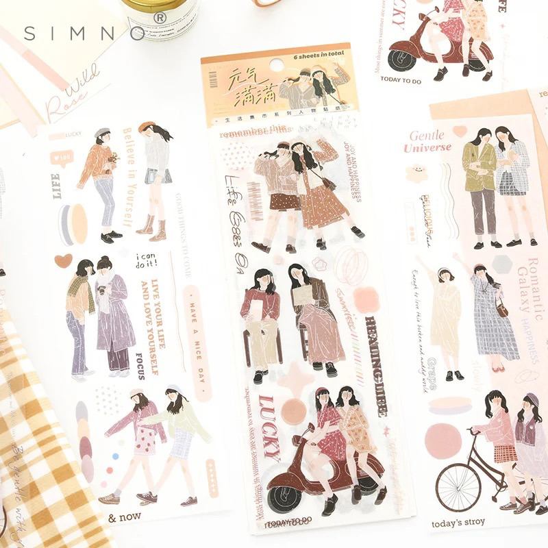 

sticker scrapbook journaling girl cute fashion