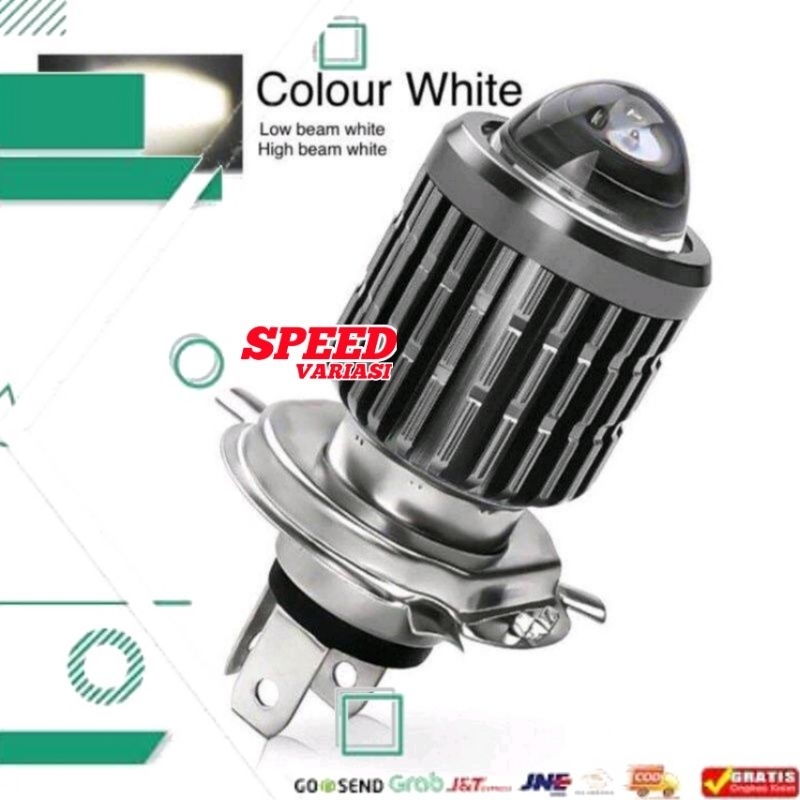 LAMPU LED H4 LASER BOHLAM LAMPU UTAMA LAMPU DEPAN MOTOR LED KAKI H4 MOTOR MOBIL SV_28