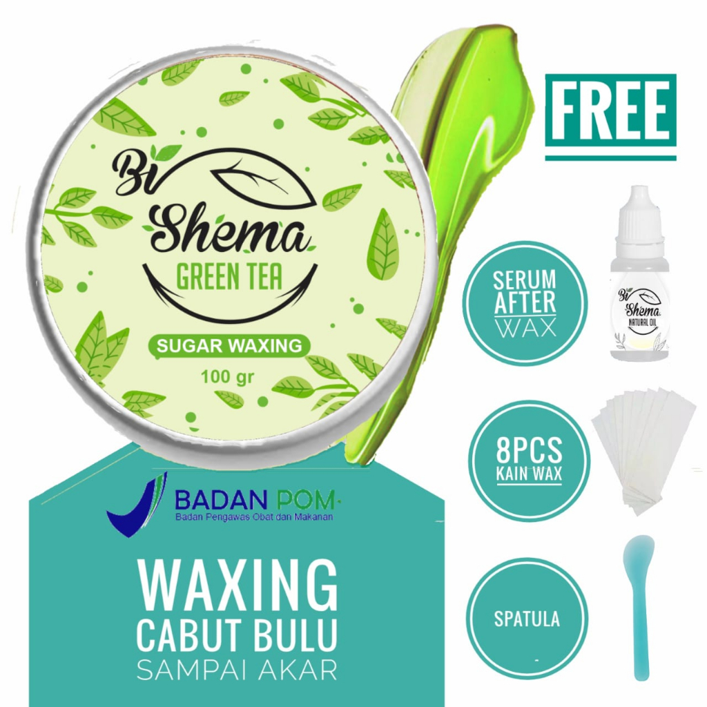 BPOM Isi 2 Paket Lengkap Sugar Waxing Hijau dan Oranye BIo shema + SERUM AFTER WAX Penghilang bulu k