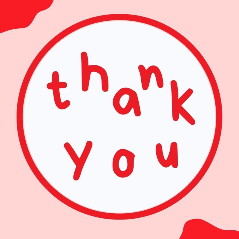 

THANK YOU STICKER 2.5cm