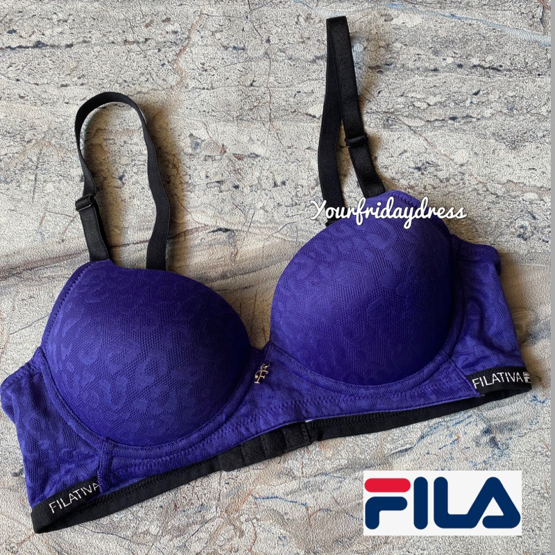 F*ILA Korean TShirt Bra Technology daily activity BH tanpa Kawat Beha seamless Busa sedang Bh Rumah 