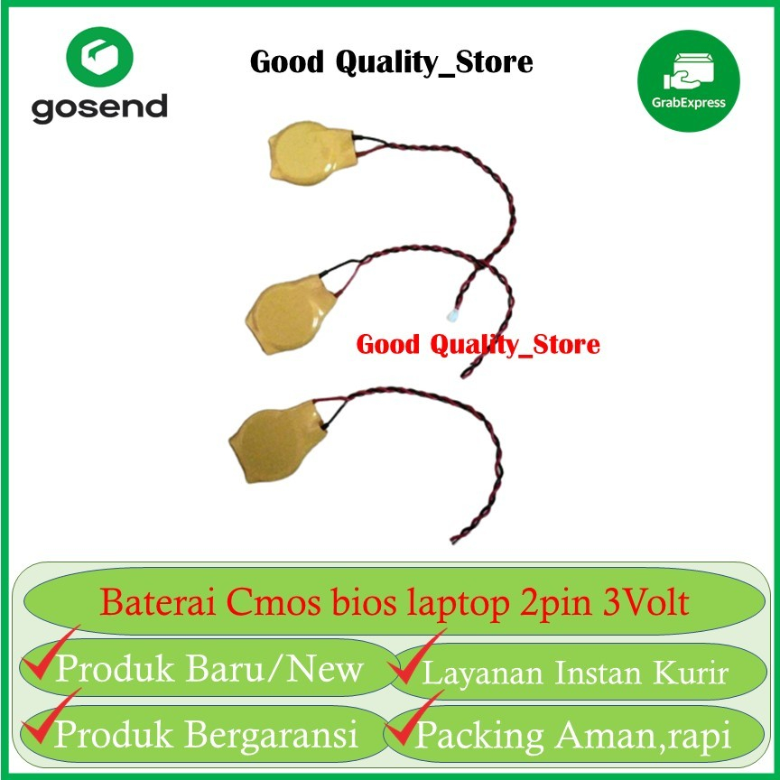 Baterai battery cmos bios laptop notebook cr2032 soket kabel 3volt