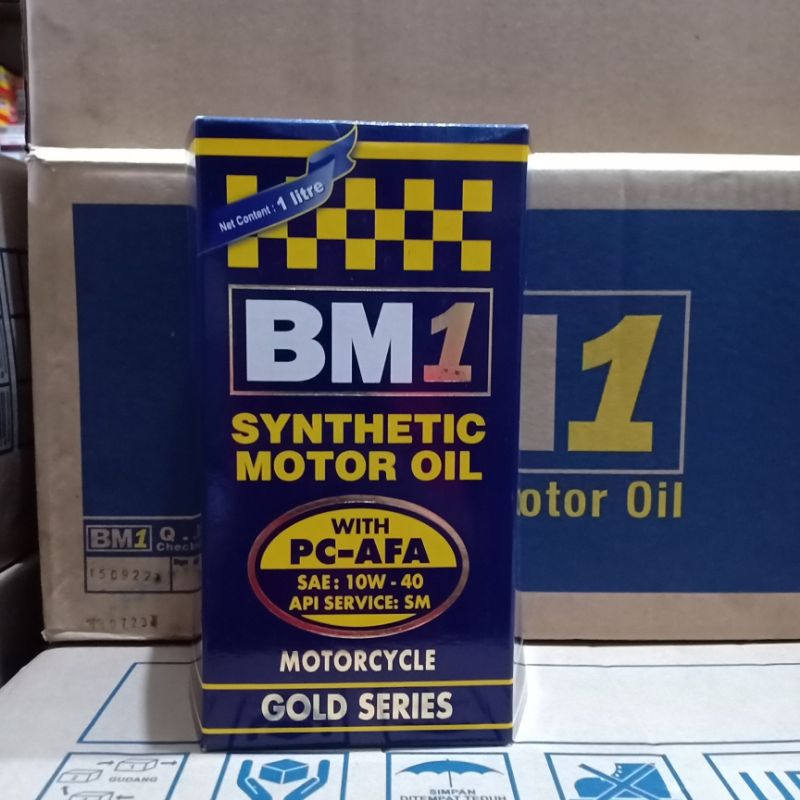 OLI MESIN BM1 GOLD SERIES 10W-40 1LITER
