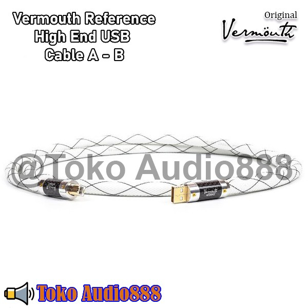 Vermouth Reference High End USB Cable A - B, Factory Terminated