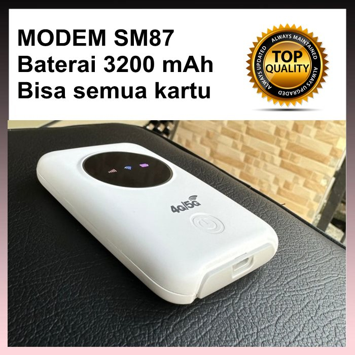 Modem Mifi Wifi SMARTCOM SM87 PRO semua kartu All Operator 4G 3200mAh unlock kuota