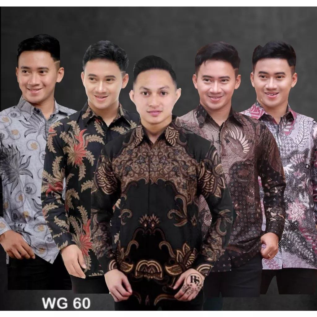 Kemeja Batik Pria Lengan Panjang Batik Azmil