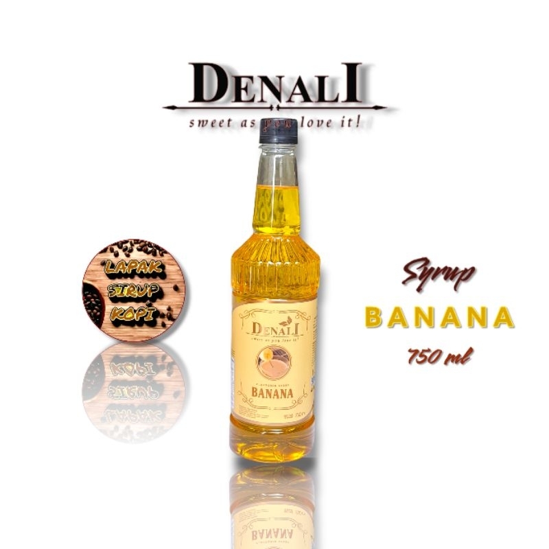 

Denali - Banana syrup 750ml - sirup minuman rasa pisang