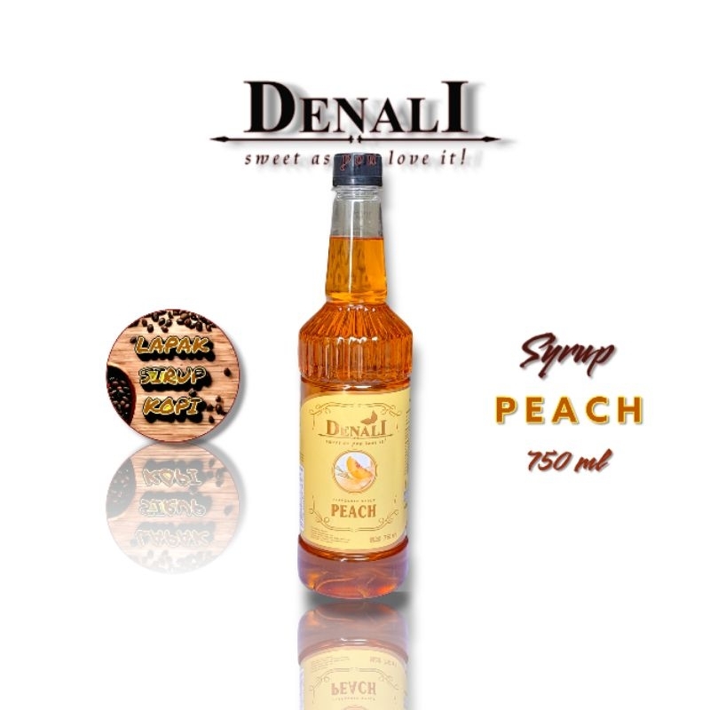 

Denali - peach syrup 750ml - sirup minuman rasa peach (peach)