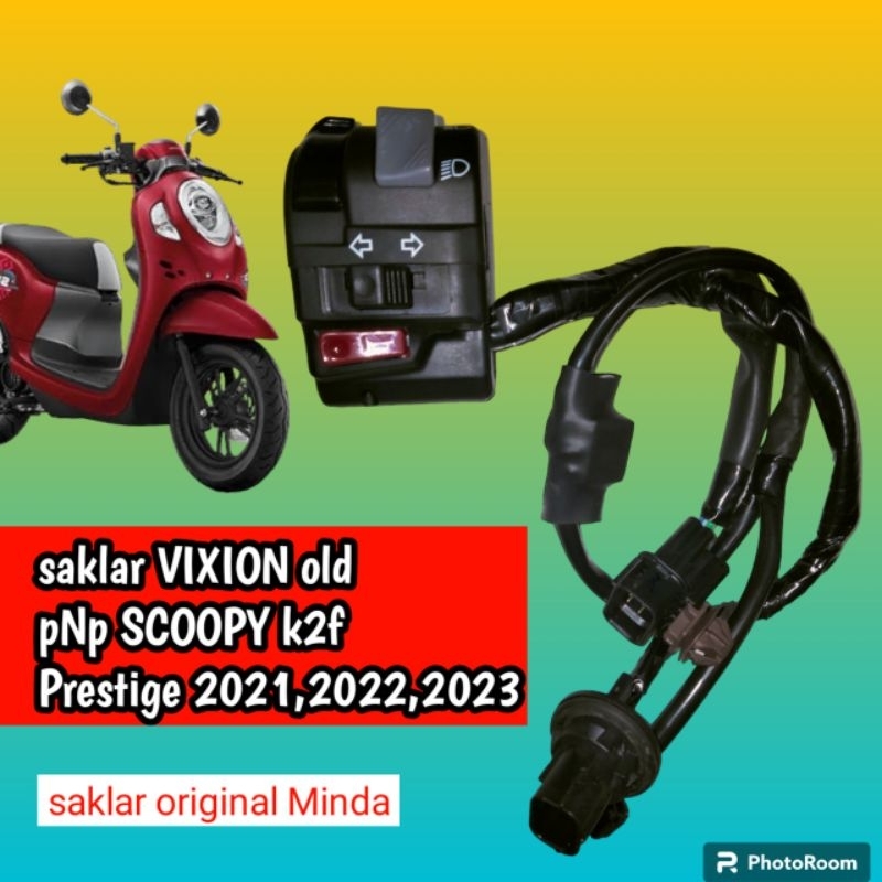 SAKLAR KIRI VIXION ORI pnp ke SCOOPY k2f 2021,2022,2023