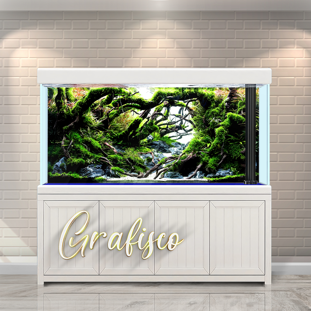 Background Aquarium, Stiker Aquarium , Wallpaper Aquarium, Aquascape, Stiker Aquarium Belakang