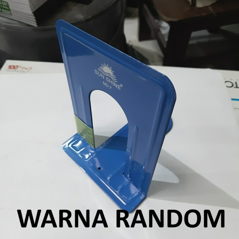 

1 PASANG Book End No 7 Sandaran Buku UKURAN KURLEB Tinggi 16cm Lebar 12cm