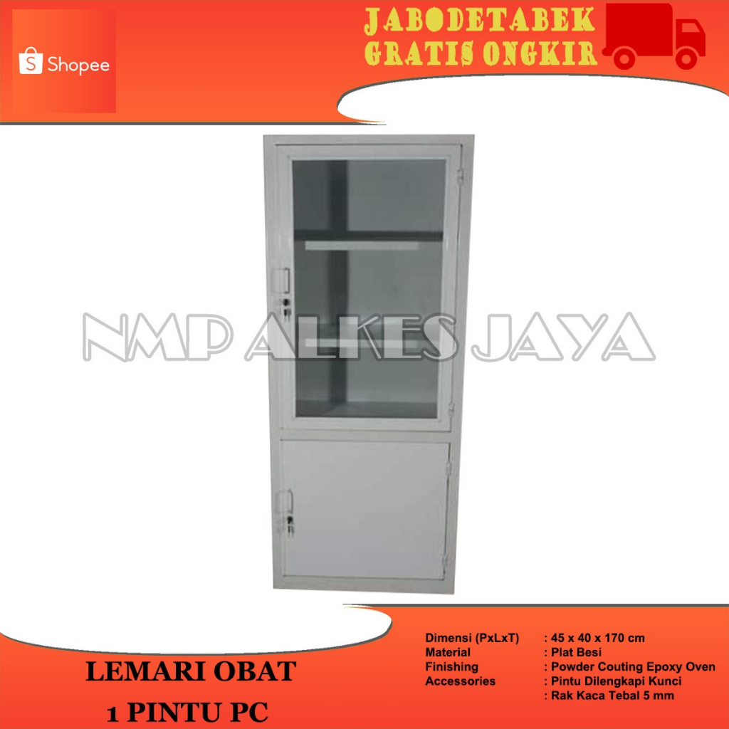 lemari obat klinik 1 pintu lemari medis lemari penyimpanan obat besi