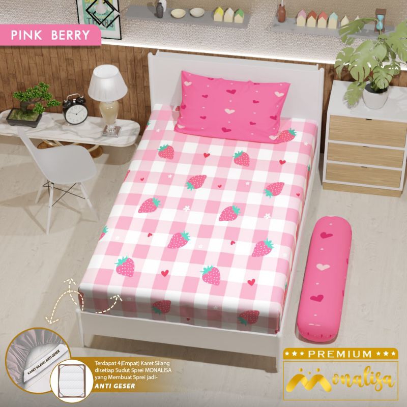 Sprei premium Pink Berry