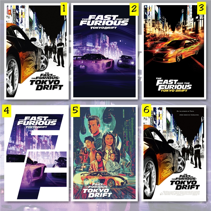 POSTER FILM The Fast and the Furious Tokyo Drift (2006) ff3 HIASAN DINDING DEKORASI KAMAR