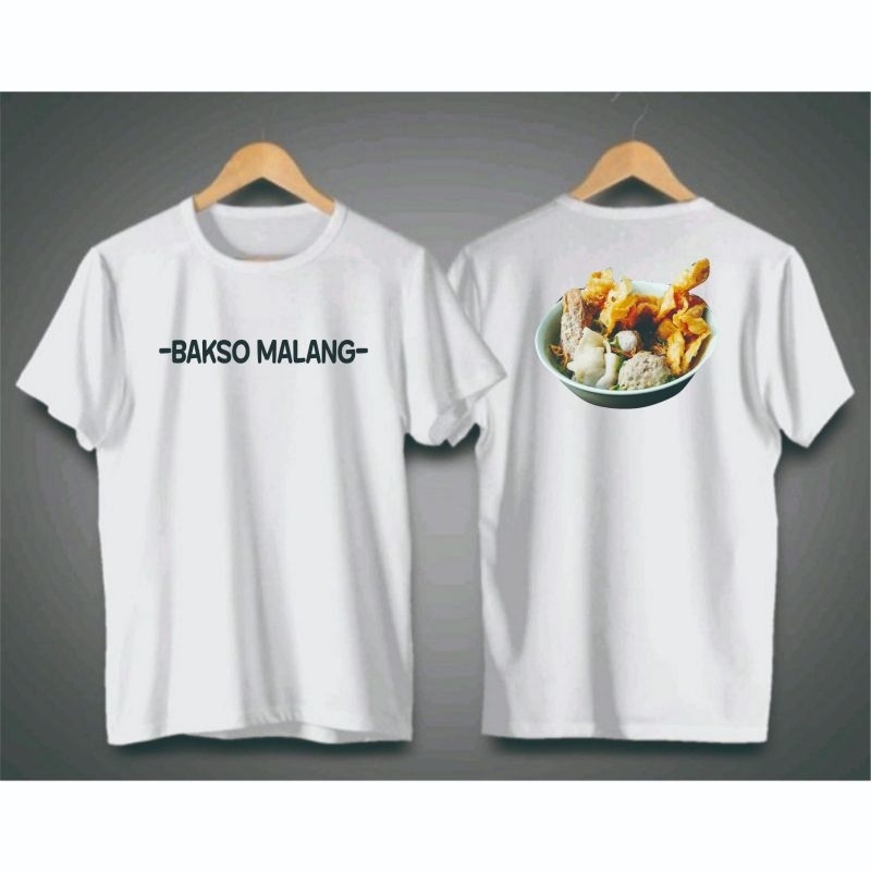 Kaos T Shirt kuliner Jajanan Indonesia Bakso Malang (ready 5xl)