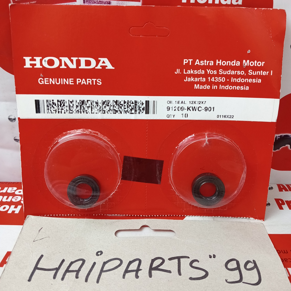 Sil perseneling oil seal 12X22X7 cbr 150 cs1 sonic supra gtr original honda 91209KWC901