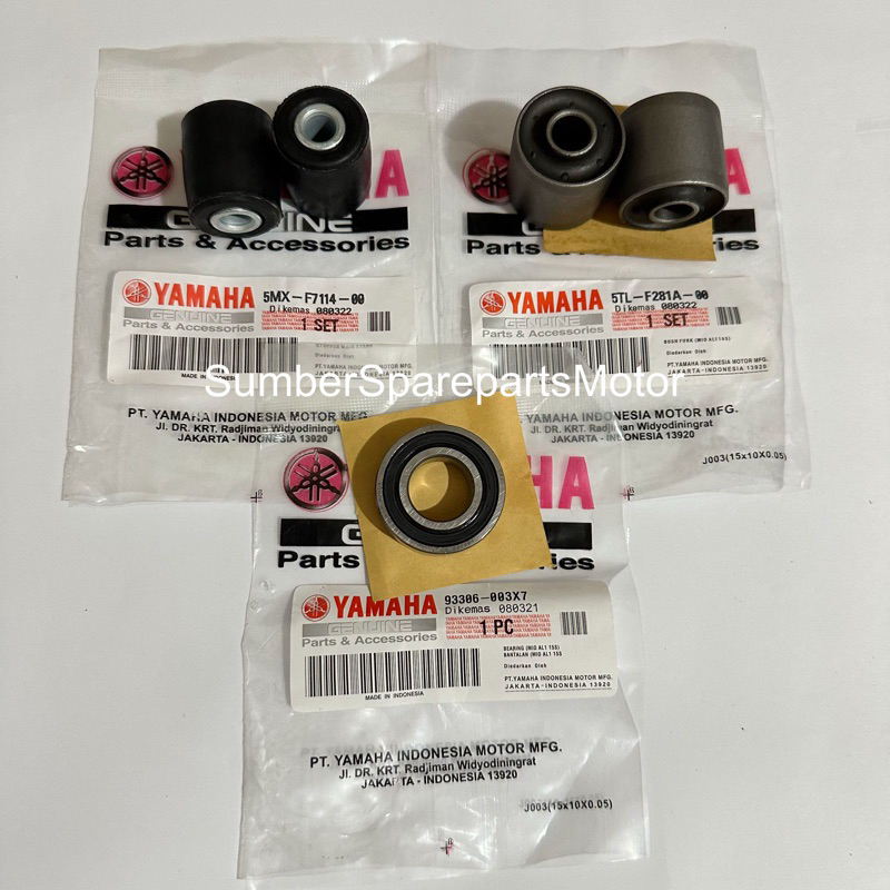 Paket Bosh Arm + Bearing 6003 + Bosh Mounting Mio Sporty Smile Soul Nouvo Mio M3 J Xeon