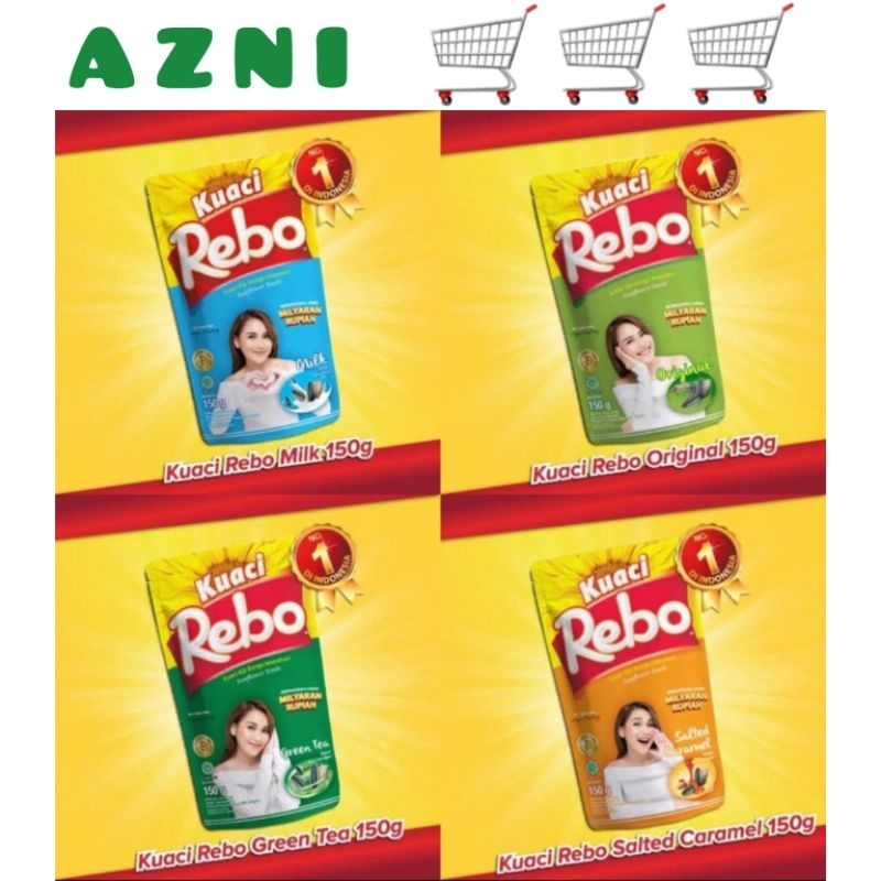 

Rebo Kuaci Biji Bunga Matahari Kecil 75 gr - Original/ Milk/ Karamel/ Green Tea/ All Varian